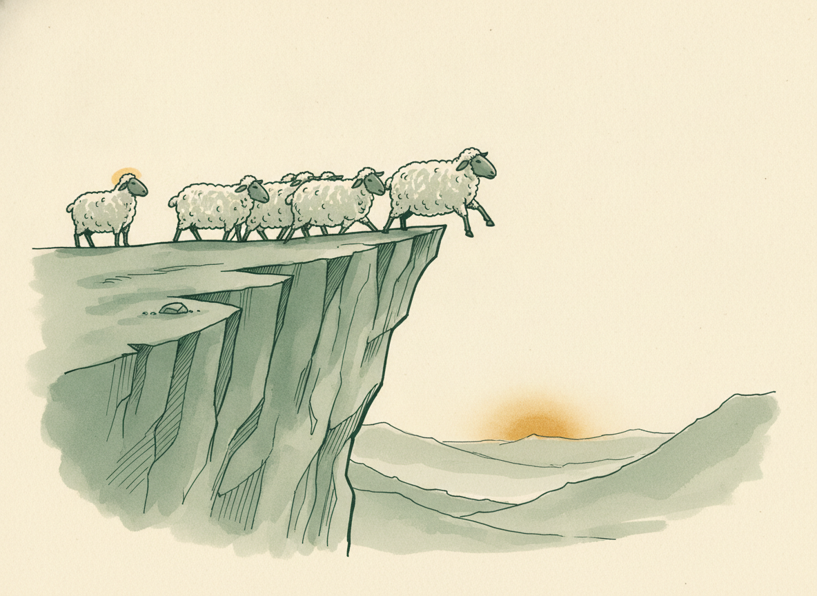 Herding: an illustration