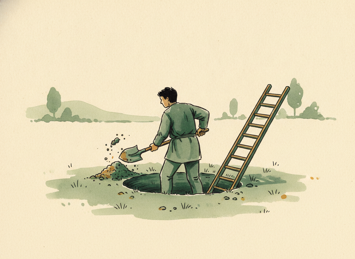 The sunk-cost fallacy: an illustration